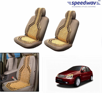 

Speedwav Wooden Bead Seating Pad For Tata Indigo CS(Front Seats Brown)