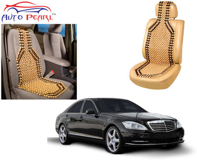AUTO PEARL Polyester, Cotton Seating Pad For  Mercedes Benz S320(Front Seats Beige, Brown)