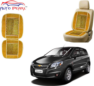 AUTO PEARL Polyester, Cotton Seating Pad For  Chevrolet UVA(Front Seats Beige)