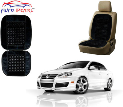 AUTO PEARL Polyester, Cotton Seating Pad For  Volkswagen Jetta(Front Seats Black)
