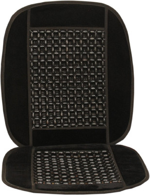 AUTOGARH Wooden Bead, Cushion Seating Pad For  Mahindra New Scorpio(Front Seats Black)