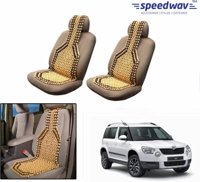 

Speedwav Wooden Bead Seating Pad For Skoda Yeti(Front Seats Brown)