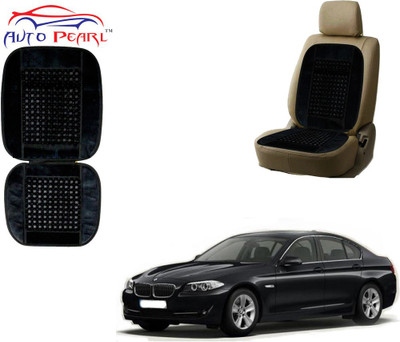 AUTO PEARL Polyester, Cotton Seating Pad For  BMW 520i(Front Seats Black)