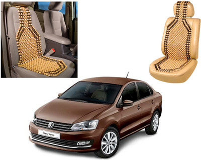 AUTO PEARL Wooden Bead Seating Pad For  Volkswagen Vento(Front Seats Beige, Brown)