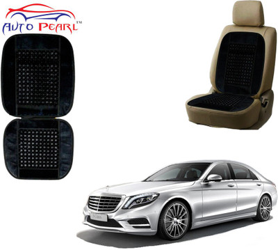 AUTO PEARL Polyester, Cotton Seating Pad For  Mercedes Benz S300(Front Seats Black)