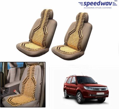 

Speedwav Wooden Bead Seating Pad For Tata Safari Storme(Front Seats Brown)