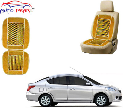 AUTO PEARL Polyester, Cotton Seating Pad For  Nissan Sunny(Front Seats Beige)