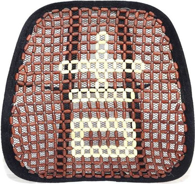 

Raaisin Wooden Bead, Foam Plastic Seating Pad For Universal For Car NA(Front Seats Brown)