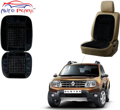 AUTO PEARL Polyester, Cotton Seating Pad For  Renault Duster(Front Seats Black)