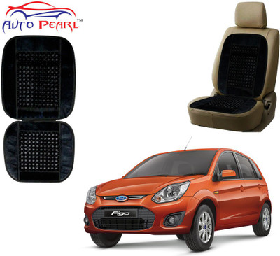 AUTO PEARL Polyester, Cotton Seating Pad For  Ford Figo(Front Seats Black)