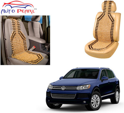 AUTO PEARL Polyester, Cotton Seating Pad For  Volkswagen Touareg(Front Seats Beige, Brown)