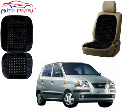 AUTO PEARL Polyester, Cotton Seating Pad For  Hyundai Santro(Front Seats Black)