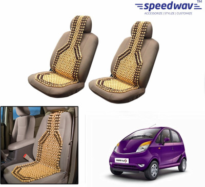 Speedwav Wooden Bead Seating Pad For Tata Nano(Front Seats Brown)