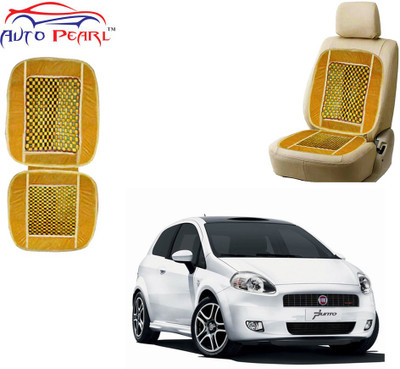 AUTO PEARL Polyester, Cotton Seating Pad For  Fiat Punto(Front Seats Beige)