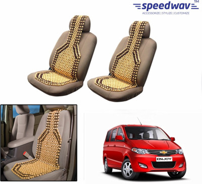 

Speedwav Wooden Bead Seating Pad For Chevrolet Enjoy(Front Seats Brown)