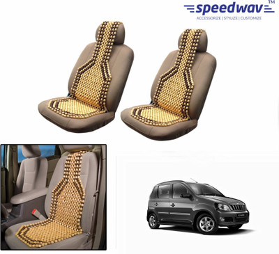 

Speedwav Wooden Bead Seating Pad For Mahindra Quanto(Front Seats Brown)