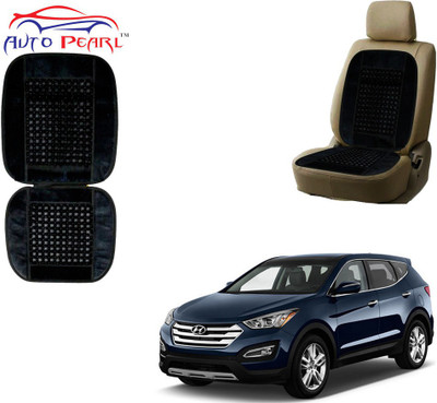 AUTO PEARL Polyester, Cotton Seating Pad For  Hyundai SantaFe(Front Seats Black)