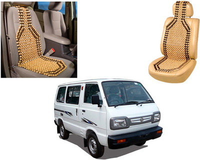 AUTO PEARL Wooden Bead Seating Pad For  Maruti Suzuki Omni(Front Seats Beige, Brown)