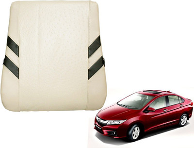 Kozdiko Leather Seating Pad For Honda New City(Front Seats and Back Seats Beige)