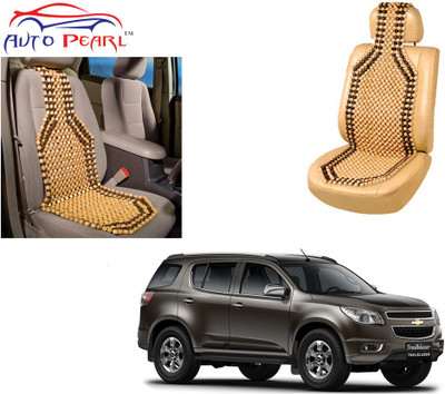 AUTO PEARL Polyester, Cotton Seating Pad For  Chevrolet Trailblazer(Front Seats Beige, Brown)