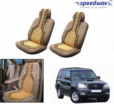 

Speedwav Wooden Bead Seating Pad For Hyundai Terracan(Front Seats Brown)