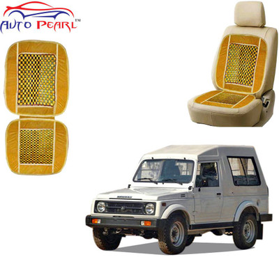 AUTO PEARL Polyester, Cotton Seating Pad For  Maruti Suzuki Gypsy(Front Seats Beige)
