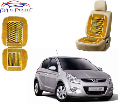 AUTO PEARL Polyester, Cotton Seating Pad For  Hyundai i20(Front Seats Beige)