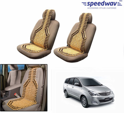 

Speedwav Wooden Bead Seating Pad For Toyota Innova(Front Seats Brown)