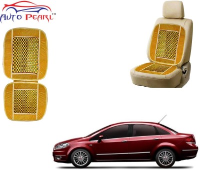 AUTO PEARL Polyester, Cotton Seating Pad For  Fiat Linea(Front Seats Beige)