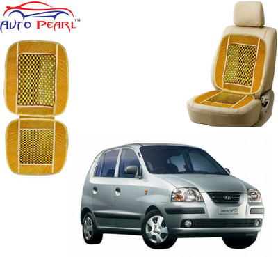 AUTO PEARL Polyester, Cotton Seating Pad For  Hyundai Santro(Front Seats Beige)