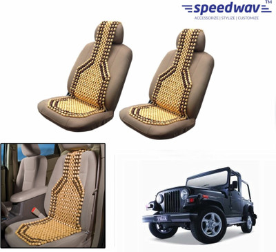 

Speedwav Wooden Bead Seating Pad For Mahindra Thar(Front Seats Brown)