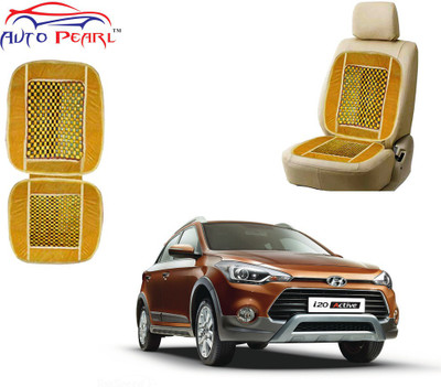 AUTO PEARL Polyester, Cotton Seating Pad For  Hyundai i20(Front Seats Beige)