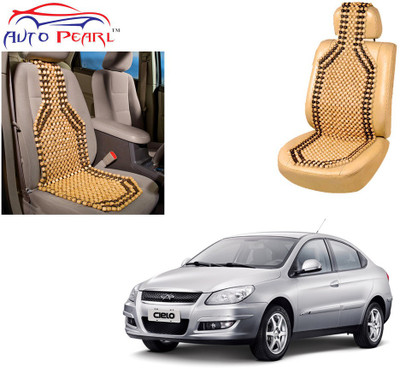AUTO PEARL Polyester, Cotton Seating Pad For  Daewoo Cielo(Front Seats Beige, Brown)