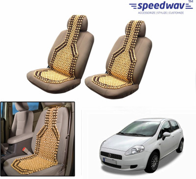 

Speedwav Wooden Bead Seating Pad For Fiat Punto(Front Seats Brown)