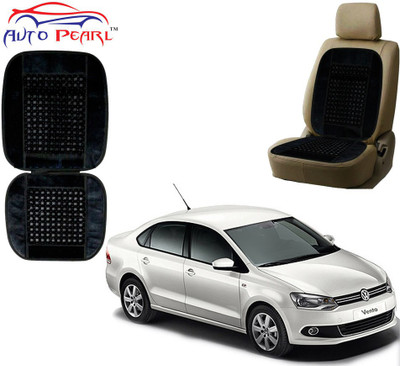 AUTO PEARL Polyester, Cotton Seating Pad For  Volkswagen Vento(Front Seats Black)