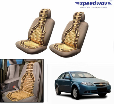 

Speedwav Wooden Bead Seating Pad For Chevrolet Optra(Front Seats Brown)