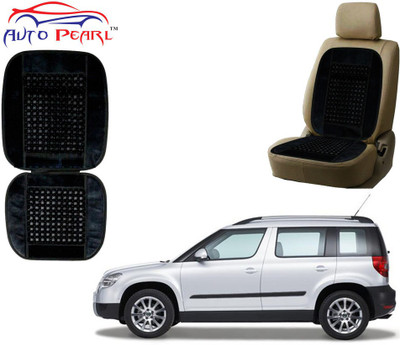 AUTO PEARL Polyester, Cotton Seating Pad For  Skoda Yeti(Front Seats Black)