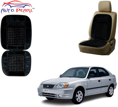 AUTO PEARL Polyester, Cotton Seating Pad For  Hyundai Accent(Front Seats Black)
