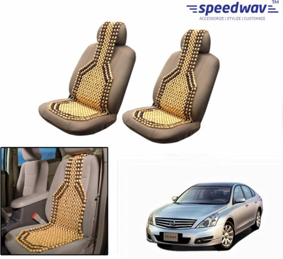 

Speedwav Wooden Bead Seating Pad For Nissan Teana(Front Seats Brown)