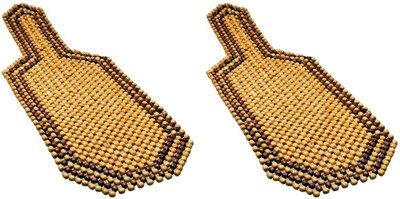 

ManeKo Wooden Bead Seating Pad For Hyundai Verna Fluidic(Front Seats Brown, Beige)