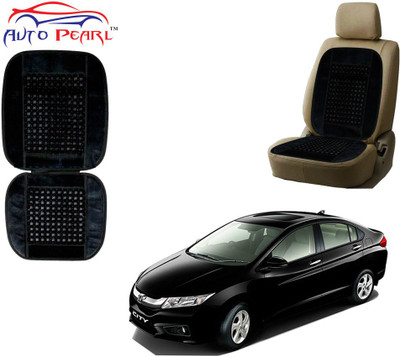 AUTO PEARL Polyester, Cotton Seating Pad For  Honda City(Front Seats Black)