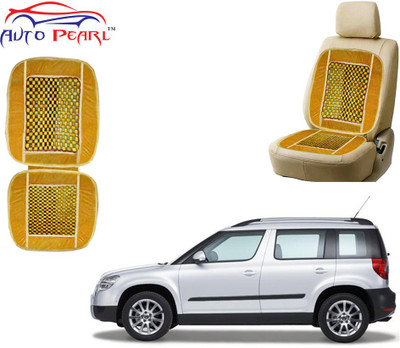 AUTO PEARL Polyester, Cotton Seating Pad For  Skoda Yeti(Front Seats Beige)