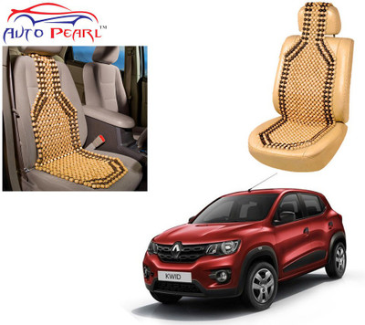 AUTO PEARL Polyester, Cotton Seating Pad For  Renault Kwid(Front Seats Beige, Brown)