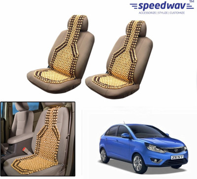 

Speedwav Wooden Bead Seating Pad For Tata Zest(Front Seats Brown)