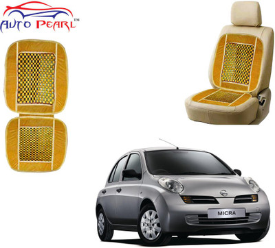 AUTO PEARL Polyester, Cotton Seating Pad For  Nissan Micra(Front Seats Beige)