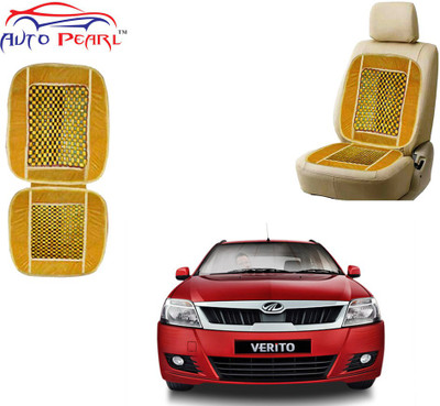 AUTO PEARL Polyester, Cotton Seating Pad For  Mahindra Verito(Front Seats Beige)