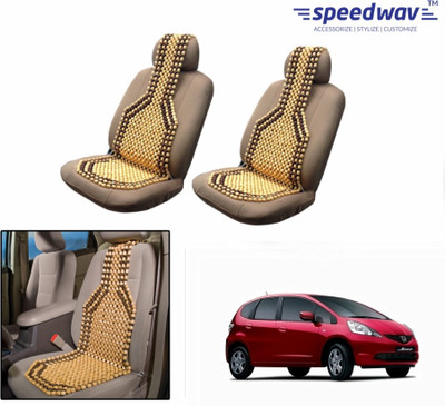 

Speedwav Wooden Bead Seating Pad For Honda Jazz(Front Seats Brown)