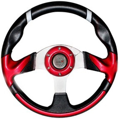 

OEM Red 3 Spoke Sporty and Stylish Vehicle Steering Wheel For Cars