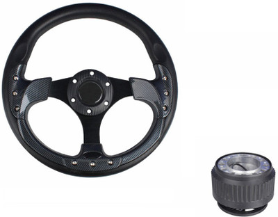 

OEM Black 3 Spoke Sporty With Hub-Toyota Corolla (2003-12) Vehicle Steering Wheel For Cars