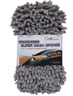 

Crab Microfiber Vehicle Washing Sponge(Pack Of 1)